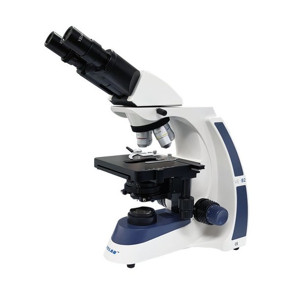 Velab VE-B2 Binocular Microscope w/ LED Illumination and Quadruple Nose Piece VE-B2
